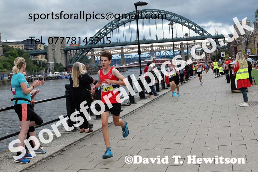 Junior Quayside Road Race, Newcastle/Gateshead, 2021, August 11th. Photo: David T. Hewitson/Sports for All Pics